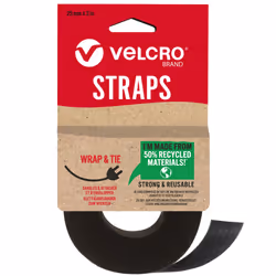 VELCRO Brand | Eco One-Wrap Reusable Straps | Reusable, Flexible & Versatile All Purpose Straps for Home Improvement | Black  ...