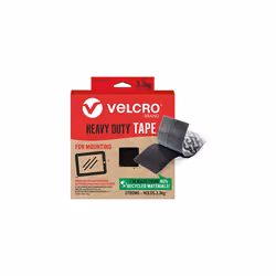 Brand | Eco Heavy Duty Tape | Cut-to-Length Industrial Extra Strong Double Sided Hook & Loop Self Adhesive Tape Perfect for R ...