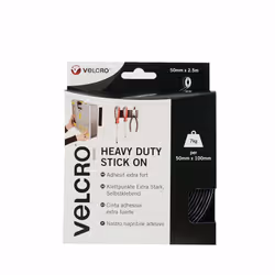 Velcro VEL-EC60245, Black, 50 mm, 2.5 m, 1 pc(s), Box