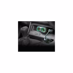 Ring RMS2 Two 12V Sockets Car Adaptor with Battery Analyser for Dash Cams, Sat Navs and more