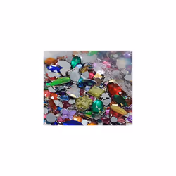 Mixed Acrylic Jewels and Gemstones for Kids Arts and Crafts, Card Making, Crafting, Embellishments Small, Crown Sequins Mixed Colours and Sizes,