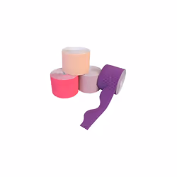 PK04 Purple/Pink Assortment, 10cm x 7.5m Corrugated Border Rolls for School Displays Arts and Crafts