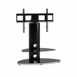 Alphason Osmium, Black, Black, 2 shelves, 40 kg, 119.4 cm (47"), 800 mm