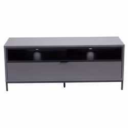 Alphason Chaplin 1135, Grey, Black, Grey, 1 drawer(s), 2 shelves, Matt, Grey