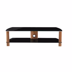 Alphason Century 1500, Black, Glass, Wood, 1 shelves, Glossy, Matt