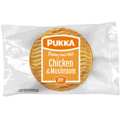 Pukka Frozen Baked Chicken & Mushroom Pies - 12x228g
