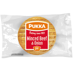 Pukka Frozen Minced Beef & Onion Pies - 12x230g