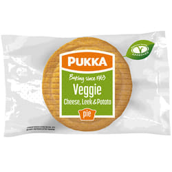 Pukka Frozen Veggie Cheese, leek & Potato Pies - 12x218g