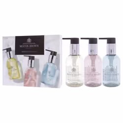 Floral and Aromatic Hand Care Collection Set by Molton Brown for Unisex - 3 Pc 3.3oz Orange and Bergamot Hand Wash, 3.3oz Delicious Rhubare and Rose H
