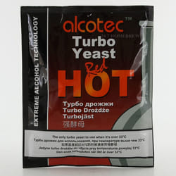 Alcotec Red Hot Turbo Yeast 90g Temperature Tolerant Max 40C 25L