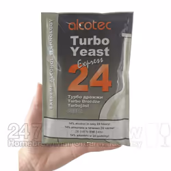 Alcotec 24 Pure Turbo Yeast 14% 24hrs Homebrew Moonshine Vodka Wash Distilling