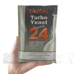 Alcotec 24 Pure Turbo Yeast 14% 24hrs Homebrew Moonshine Vodka Wash Distilling