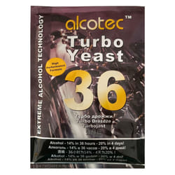 Alcotec 36 Turbo Super Yeast High Alcohol 20% Homebrew Vodka Distilling