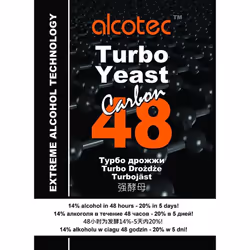 Alcotec Carbon 48 Turbo Yeast with Activated Carbon