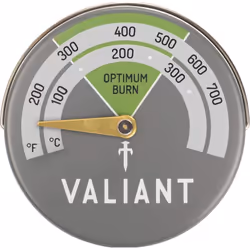Valiant Magnetic Thermometer for Stoves and Log Burners in Green