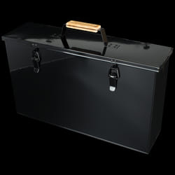Valiant Fireside Ash Carrier - Black Gloss Steel Box (FIR240)
