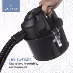 Valiant Portable Ash Vacuum Cleaner - 600W with 4 Litre Capacity