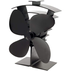 Valiant Stove Fan & Log Burner Premium IV 4-Blade Heat Powered Black