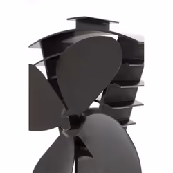Valiant Stove Fan & Log Burner Premium IV 4-Blade Heat Powered Black