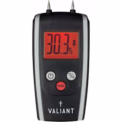 Valiant Digital Moisture Meter for Firewood/Timber and Brickwork Black