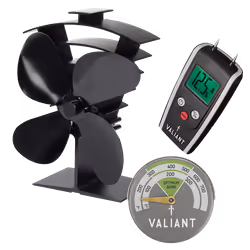 Valiant Premium IV Stove Fan, Moisture Meter and Magnetic Thermometer