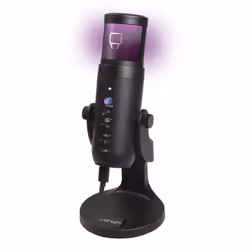 Venom USB Cardioid Streaming Microphone with LED Light Mesh Grill