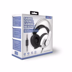 Venom Sabre Multi-Format Gaming Headset - White (PS5, Xbox Series X & S, PS4, Xbox One, PC)