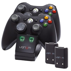 Venom Xbox 360 Twin Charging Dock with 2 x Rechargeable Battery Packs