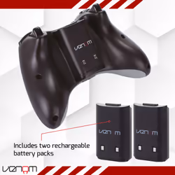 Venom Xbox 360 Twin Charging Dock with 2 x Rechargeable Battery Packs