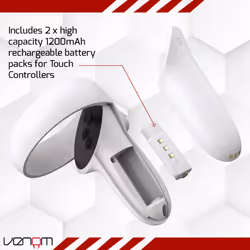 Venom Charging Dock with Rechargeable Battery Packs for Meta Quest 2