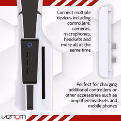 Venom USB Hub for PS5 Slim - Includes 3 x USB 2.0 and 2 x USB Type C