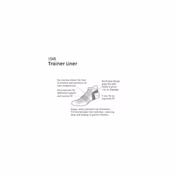 1000 Mile Standard Trainer Liner Running  White  6-8.5 UK Ladies