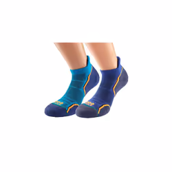 Unisex Socklet-twin King/Ny2263h -M (6-8) MILE RUN SOCKLET TWIN PK KING NY2263H M 6 8 MENS, Kingfisher/Navy, M UK