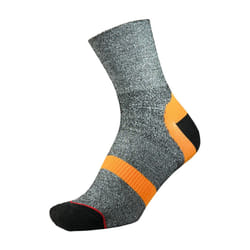 1000 Mile - 1 Pack Mens Approach Repreve Double Layer Socks - 12-14 UK, Charcoal / Orange