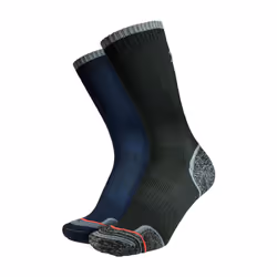 1000 Mile - Pack of Men's Walk Repreve Single Layer Socks - 12-14 UK, Charcoal / Navy