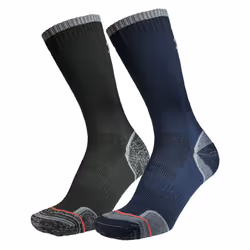 1000 Mile - Pack of Men's Walk Repreve Single Layer Socks - 12-14 UK, Charcoal / Navy