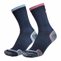 1000 Mile - Ladies' Walk Repreve Single Layer Socks - 2 Pack - 6-8.5 UK, Navy