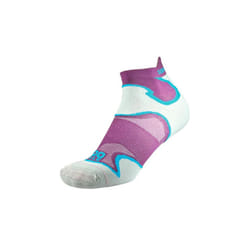 1000 Mile Womens Fusion Double Layer Socklet Ventilation Mesh Purple/Kingfisher - M, Purple/Kingfisher