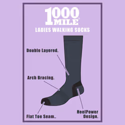 1000 Mile - Ladies' Lightweight Walking Repreve Socks - 1 Pack