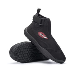 Wetsuit Shoes for Kids | Junior 2mm EVA Foam, Flatlock Seams with Non-Slip Sole, Black Multiple of Sizes