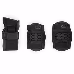 Xootz Kids' Skate 6 Piece Knee, Elbow and Wrist Protective Set - Medium - Black