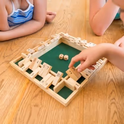 Toyrific 4 Player Shut the Box Wooden Set