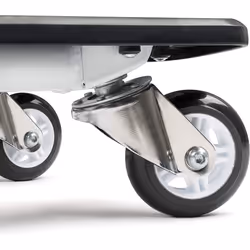 Xootz Kids Y Flicker Scissor Scooter, Folding 3 Wheel Tri Drifter Scooter with Adjustable Handlebars - Black/White