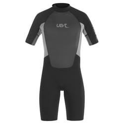 UB Mens Blacktip Mono Shorty Wetsuit - Small - Black/Grey