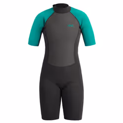 UB Womens Sailfin Shorty Wetsuit - XSmall - Black/Aqua