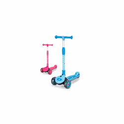 | 3Ride Tri-Scooter, Kids Kick Scooter, Easy Fold and Tilt to Turn Steering, 3 Wheel Kids Scooter Blue