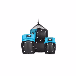 Combo Pack Knee & Elbow Pad Set, Skate Scooter BMX Protection Set for Kids and Teens, Size L