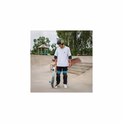 Combo Pack Knee & Elbow Pad Set, Skate Scooter BMX Protection Set for Kids and Teens, Size L