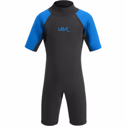 UB Kids Sharptooth Shorty Wetsuit Black/Blue 13-14 Years