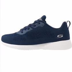 Skechers Bobs Squad Womens Fit Blue Lace Up Trainers Shoes - UK 3